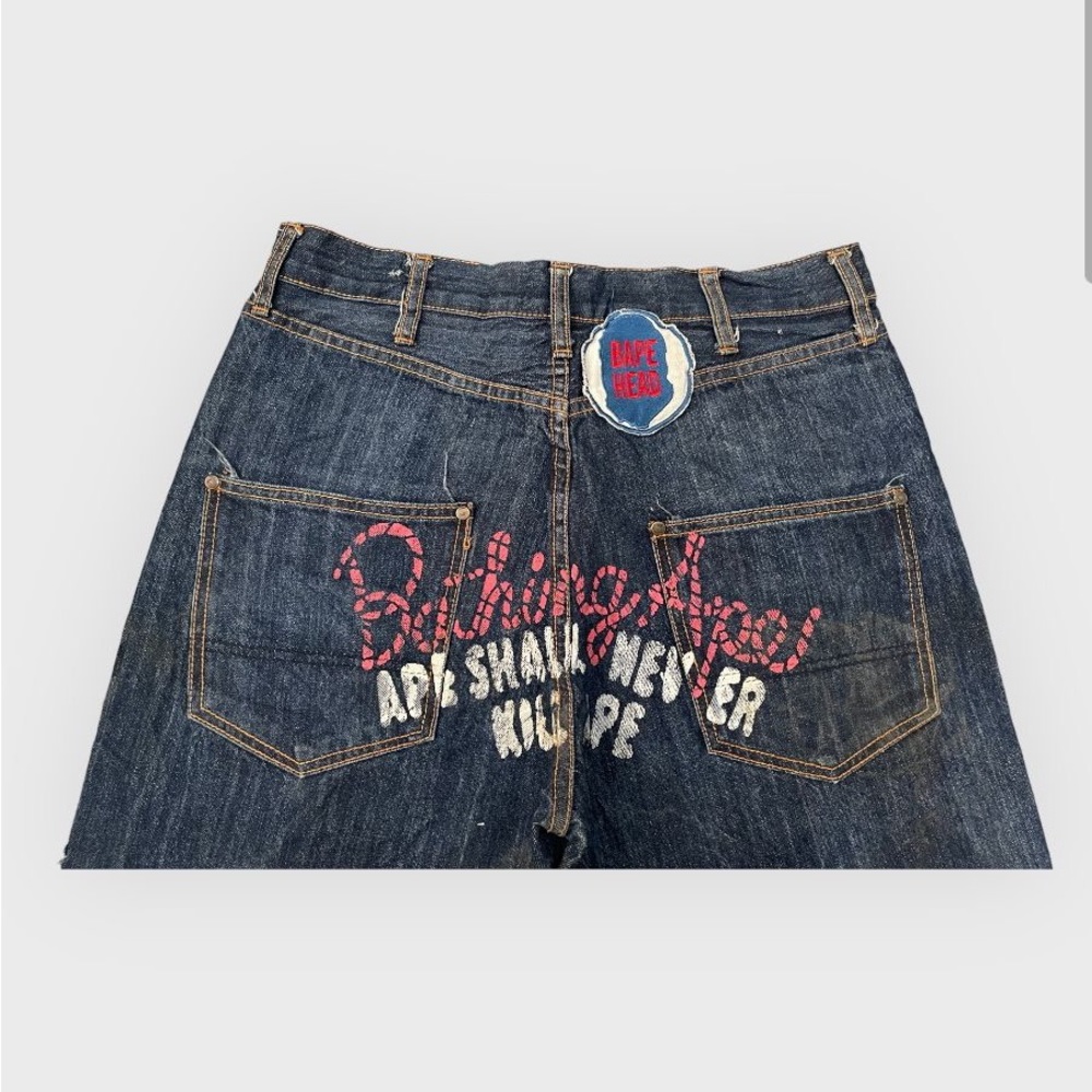 bape vintage rare denim , waist 34